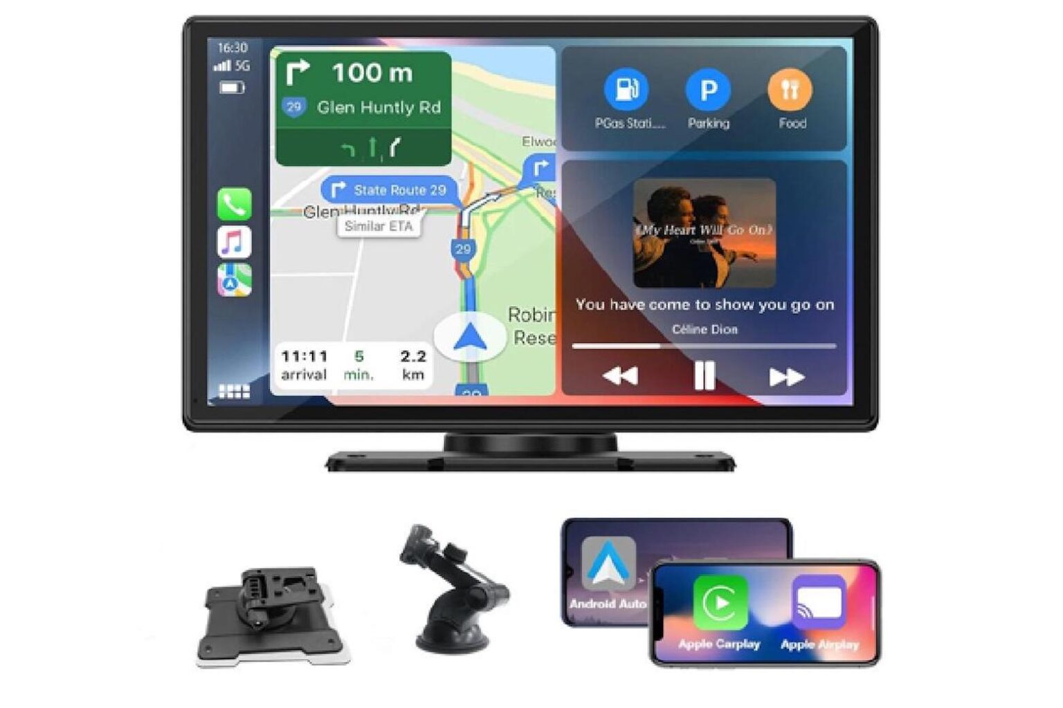 Upgrade your vehicle with a 9-inch Apple CarPlay and Android Auto-compatible touchscreen for $119.99.