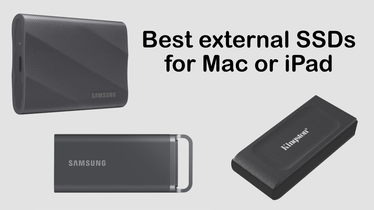Best external SSDs for Mac or iPad