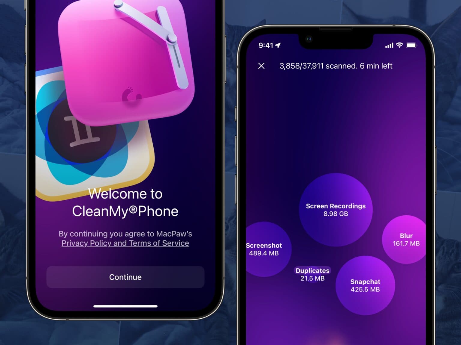 CleanMyPhone app for iPhone