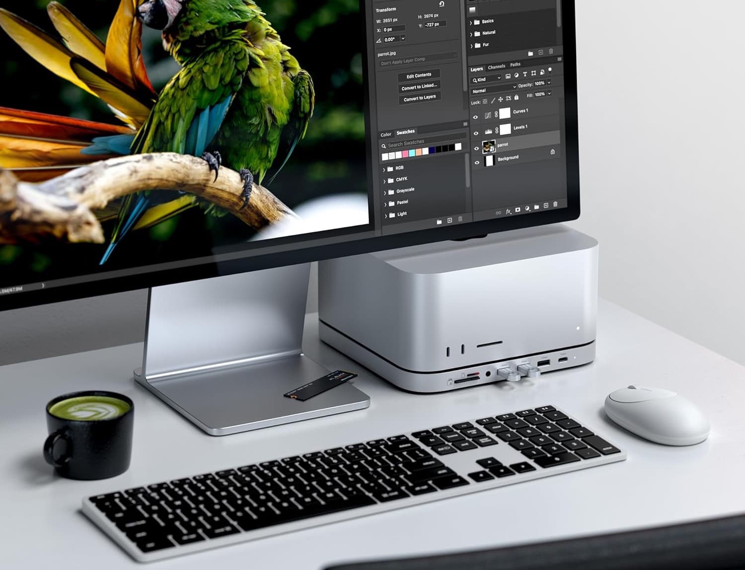 Satechi USB-C hub Mac Studio