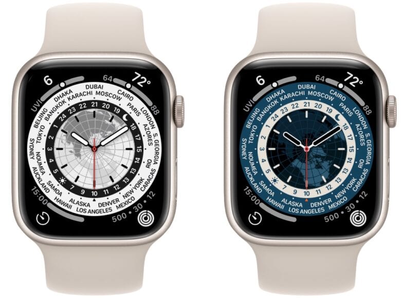The World Time Apple Watch face