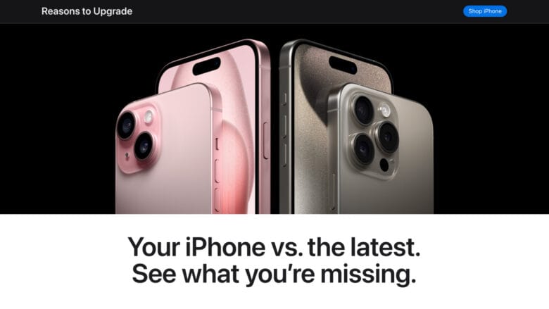 ‘See what you’re missing’ with Apple’s new iPhone comparison tool