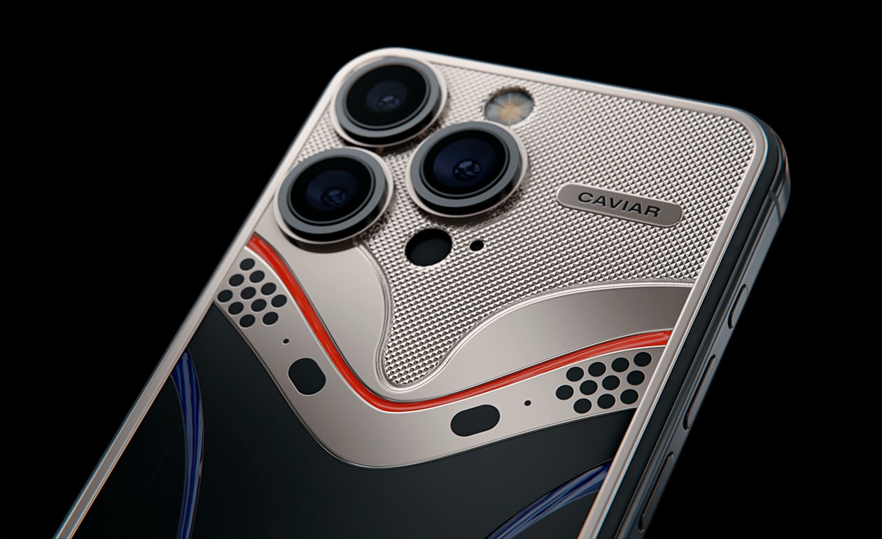 Caviar's iPhone 15 Pro mod that borrows design elements from the Apple Vision Pro headset