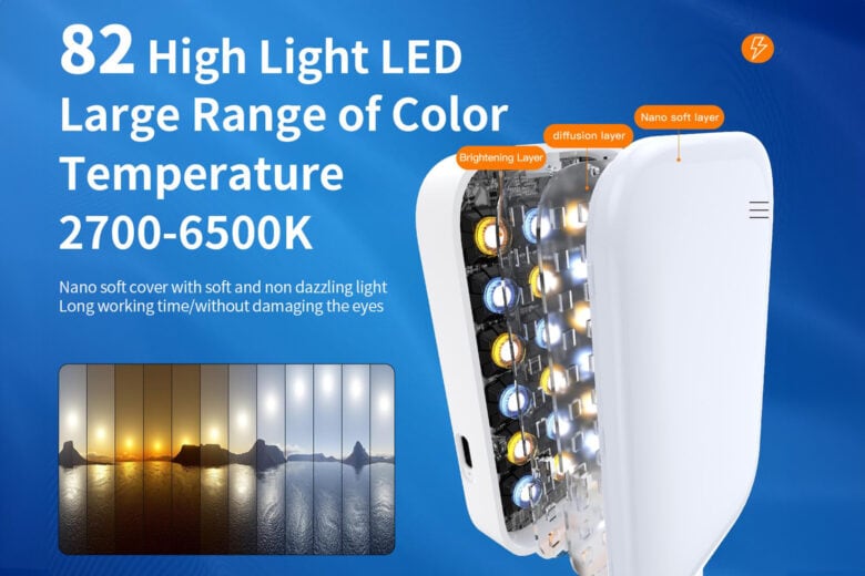 Get better iPhone shots with this foldable LED light, now only $23.