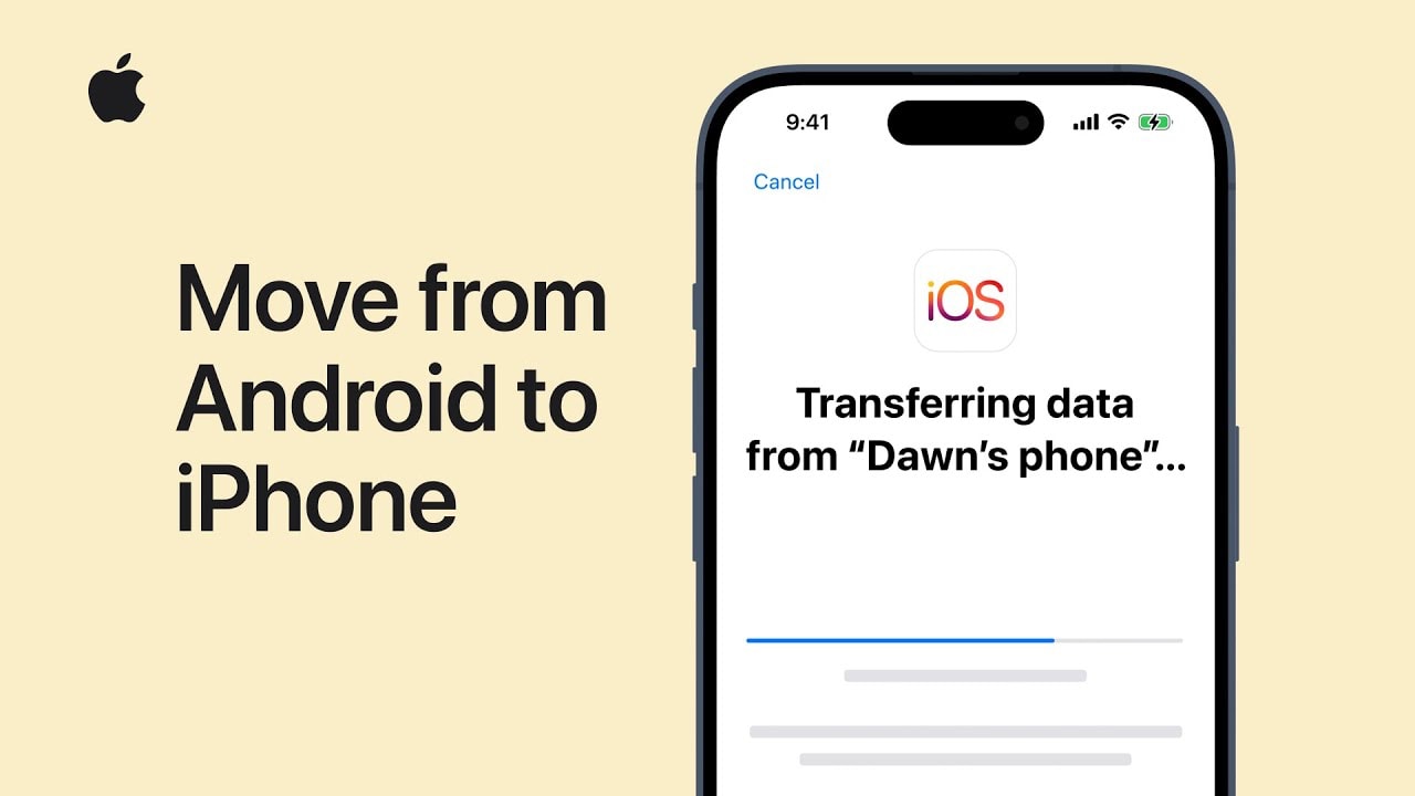 Apple video explains how to move from Android to iPhone