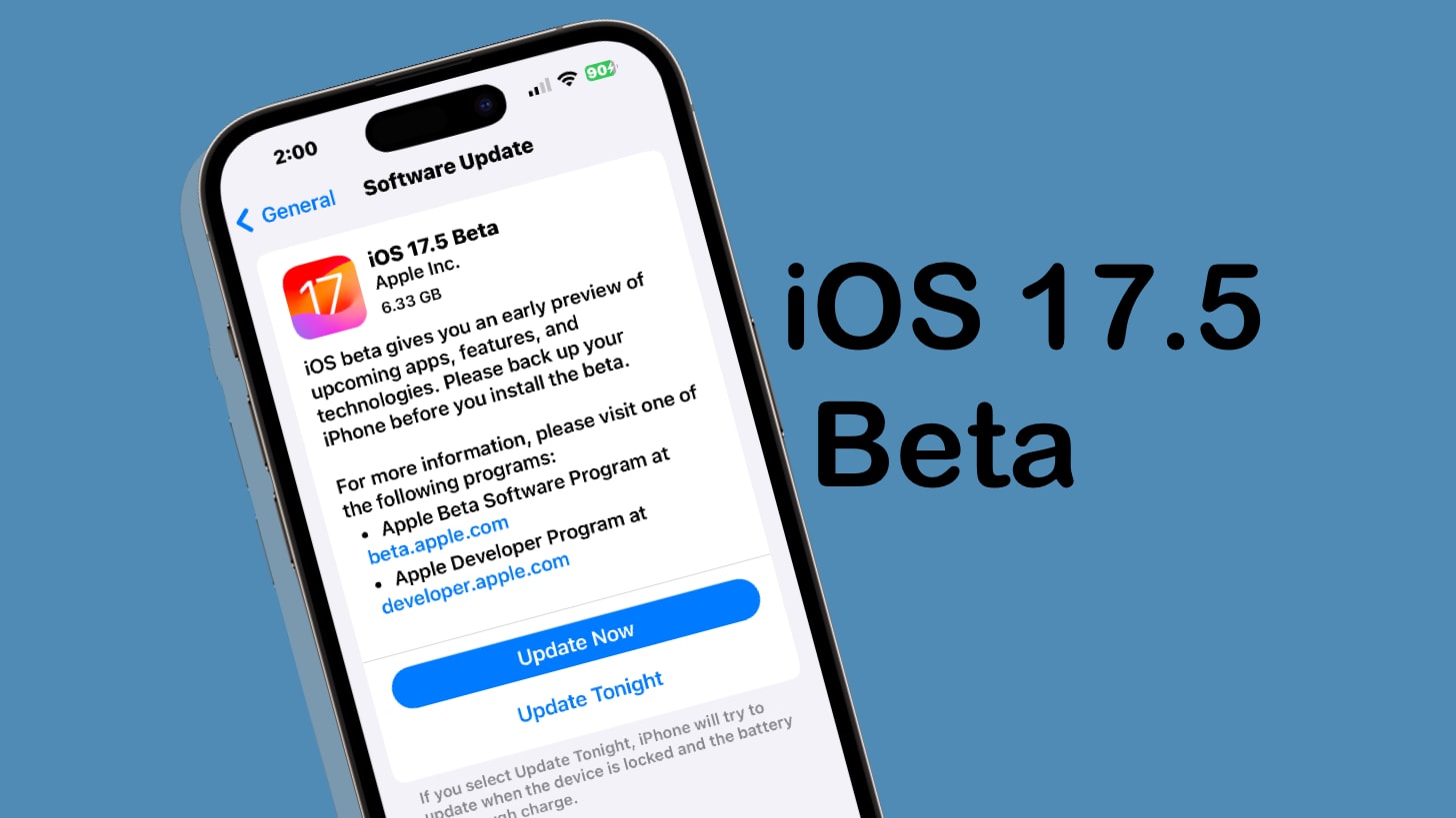 iOS 17.5 beta