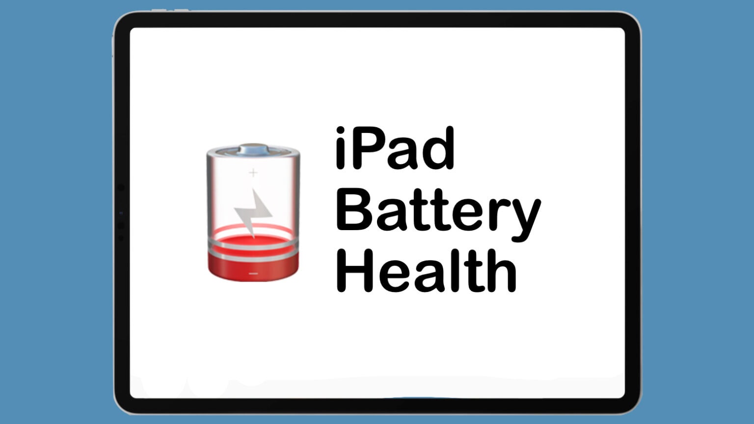 iPad Battery Health How To