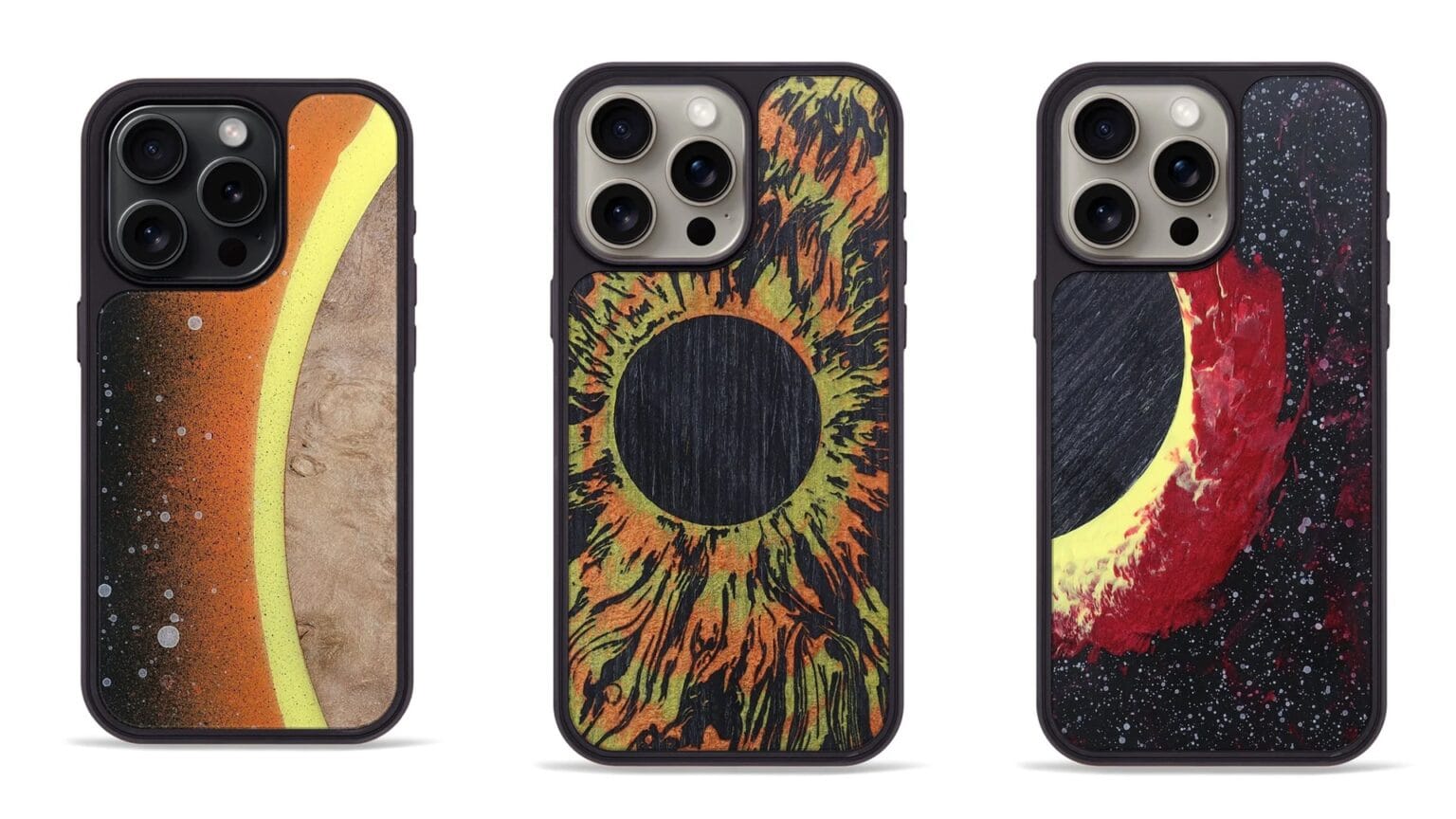 Solar eclipse iPhone cases by Carved
