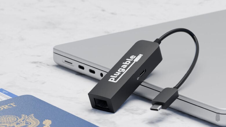 Plugable USBC-E2500PD adds Ethernet to MacBook Air or iPad