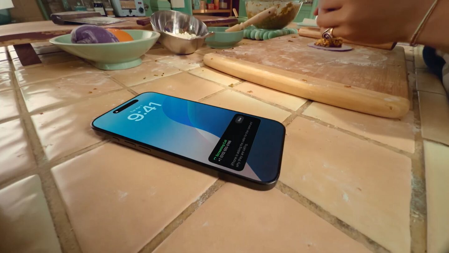 Incoming call on a phone that’s being screened