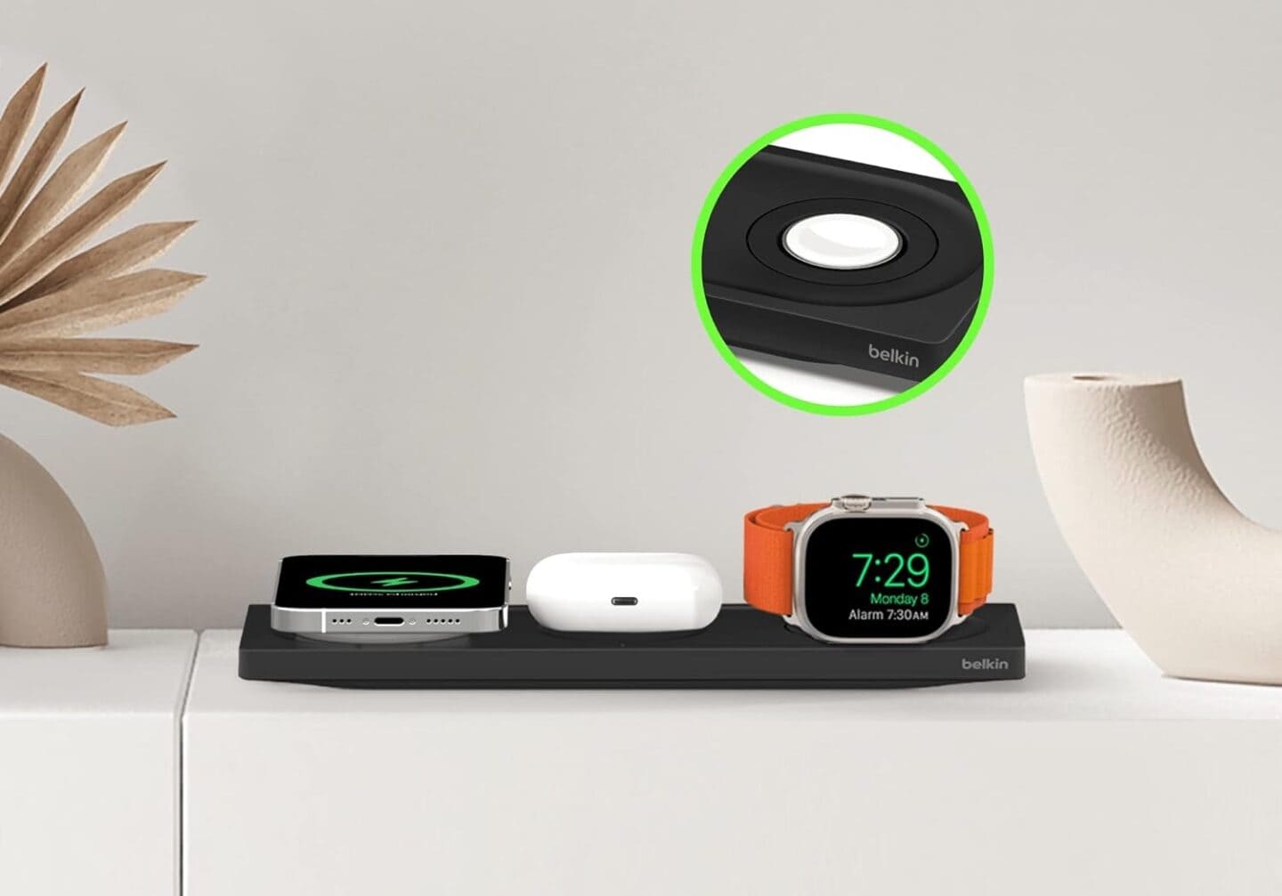 Prime Day deals on MagSafe chargers - Belkin MagSafe 3-in-1 charging pad