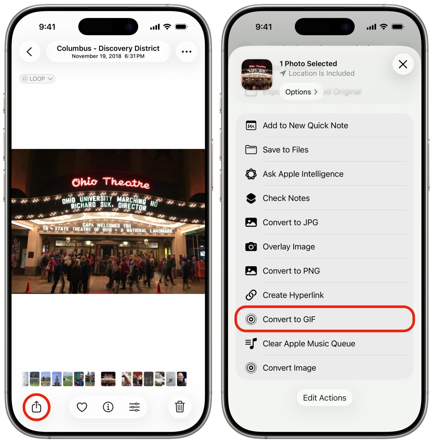 Make a GIF on iPhone Make a GIF on iPhone from the share sheet