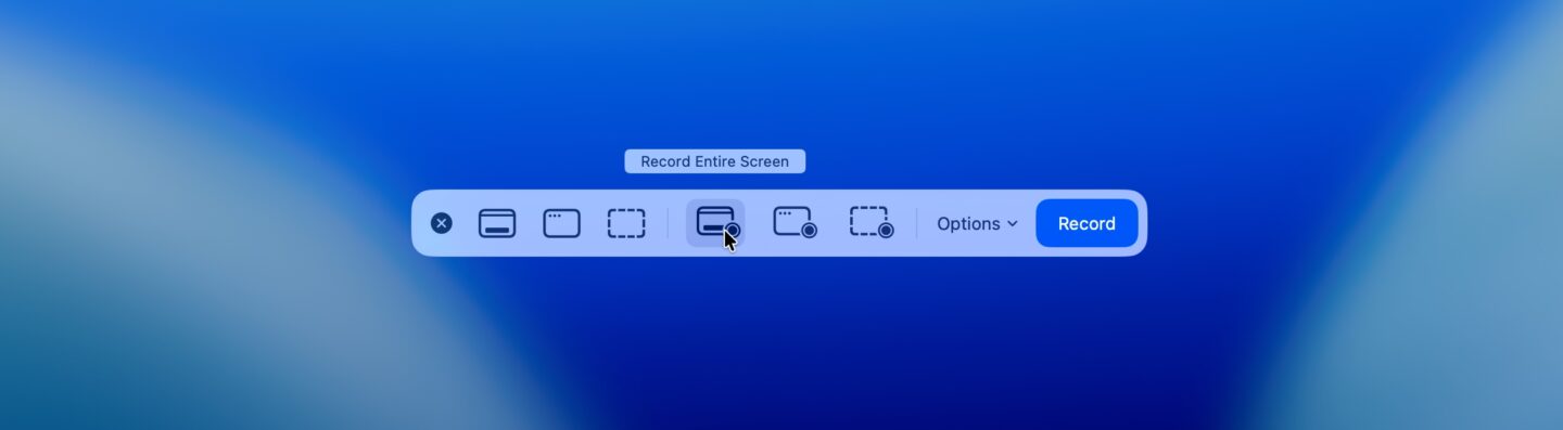 Record Screen Record the screen from the Screenshot app