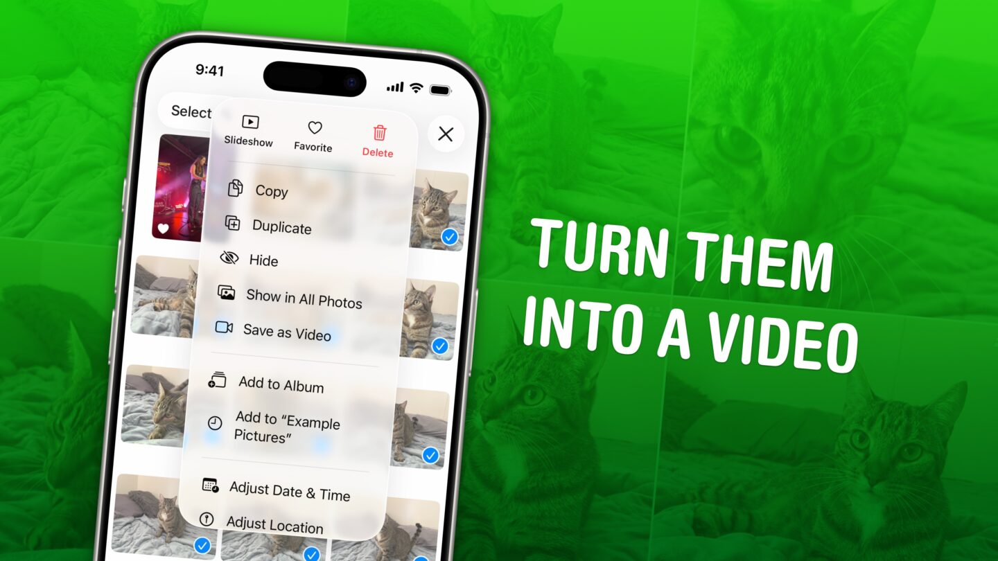 Save Live Photos as a Video