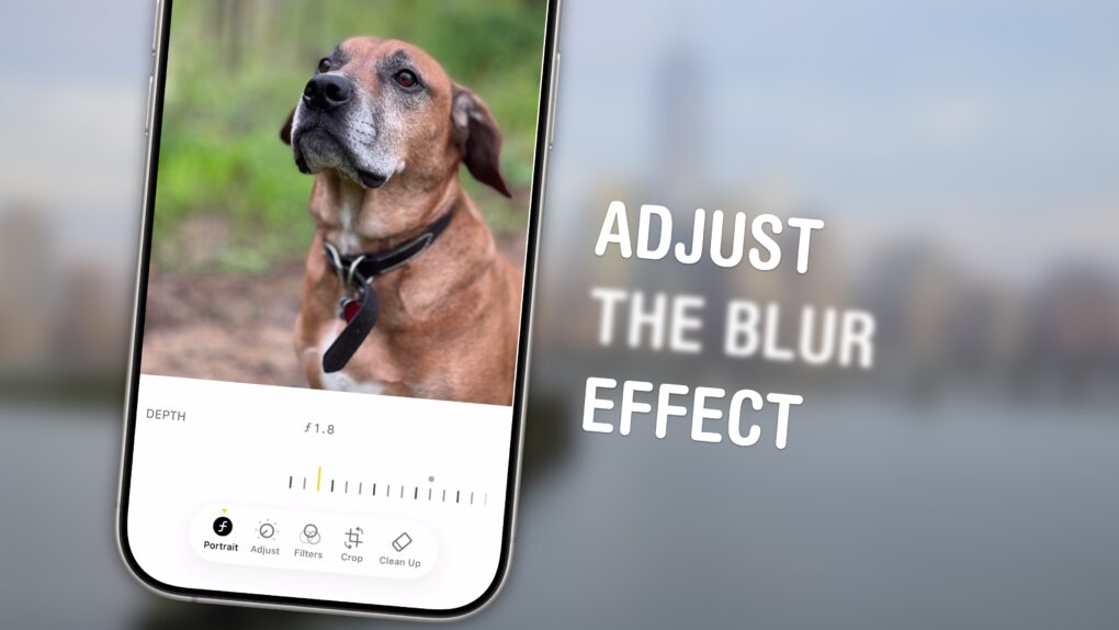 Adjust The Portrait Mode Blur Effect on iPhone