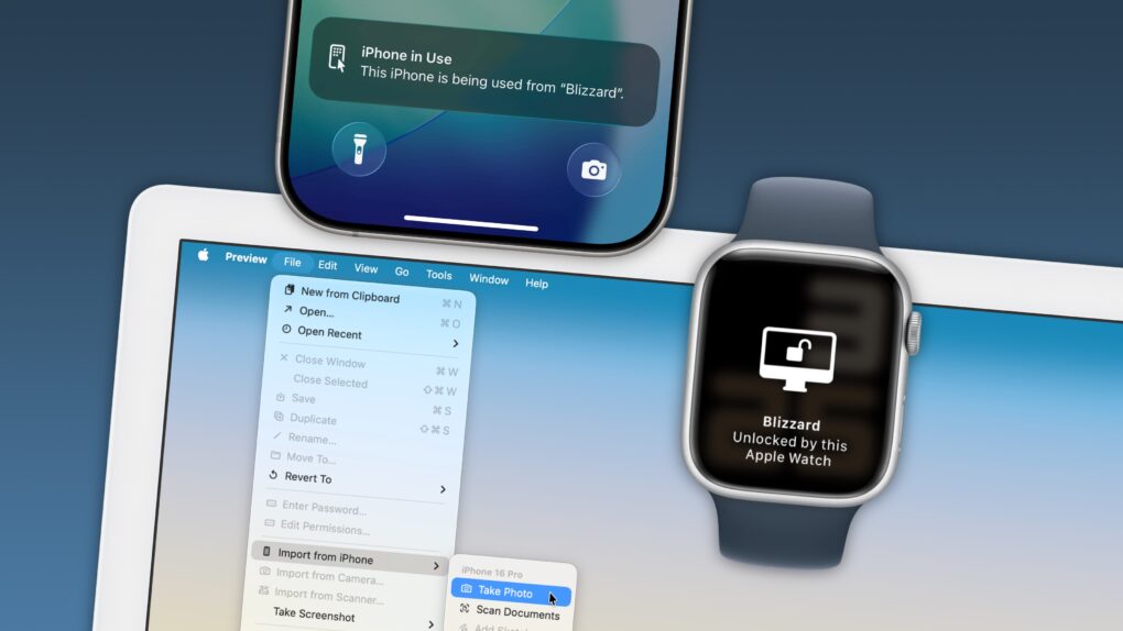 Continuity Features for iPhone, Apple Watch and Mac