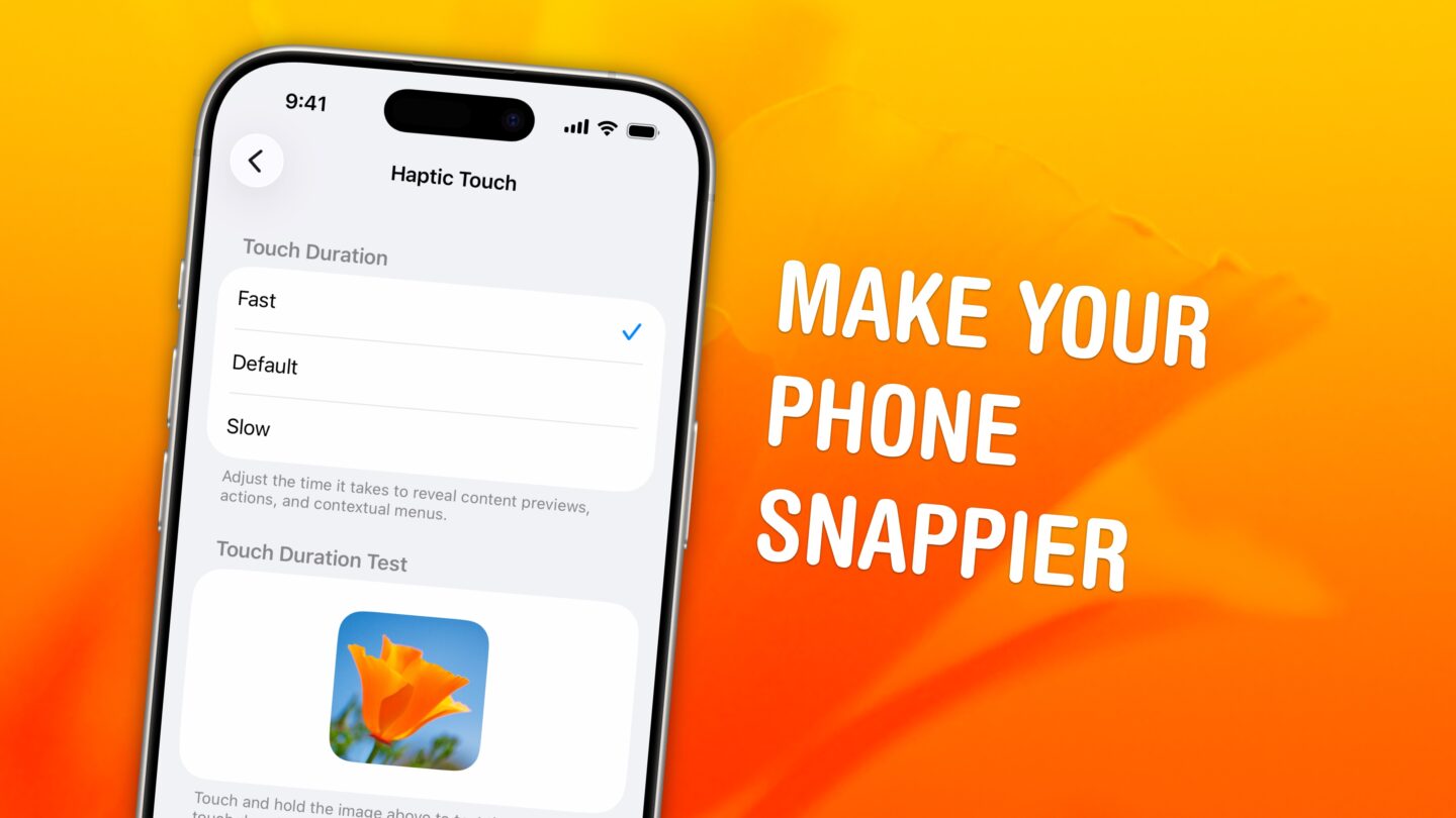 Haptic Touch: Make Your Phone Snappier