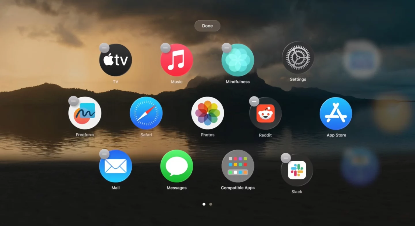 Apple WWDC24 visionOS 2 Rearrange Apps View 0004 Rearranging Home View icons in visionOS 2