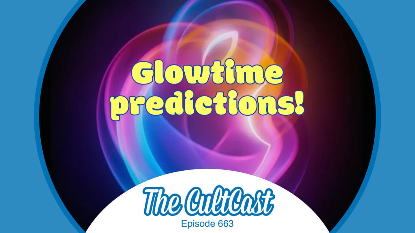 The CultCast logo, episode 663: "Glowtime predictions!" about Apple event on September 9, 2024.