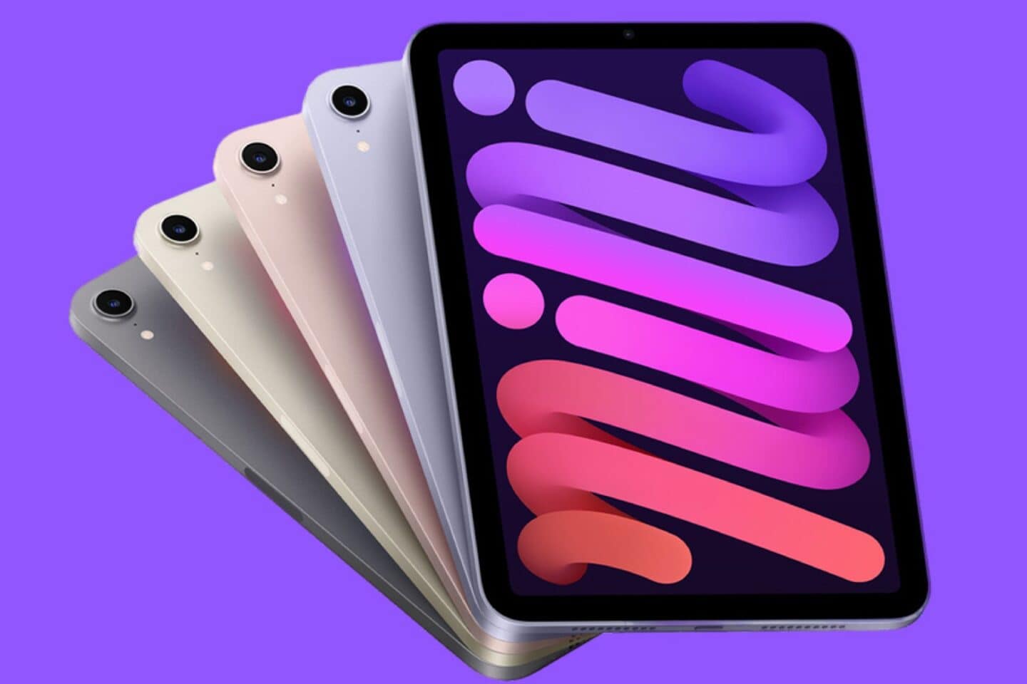 Product photo of the iPad mini.