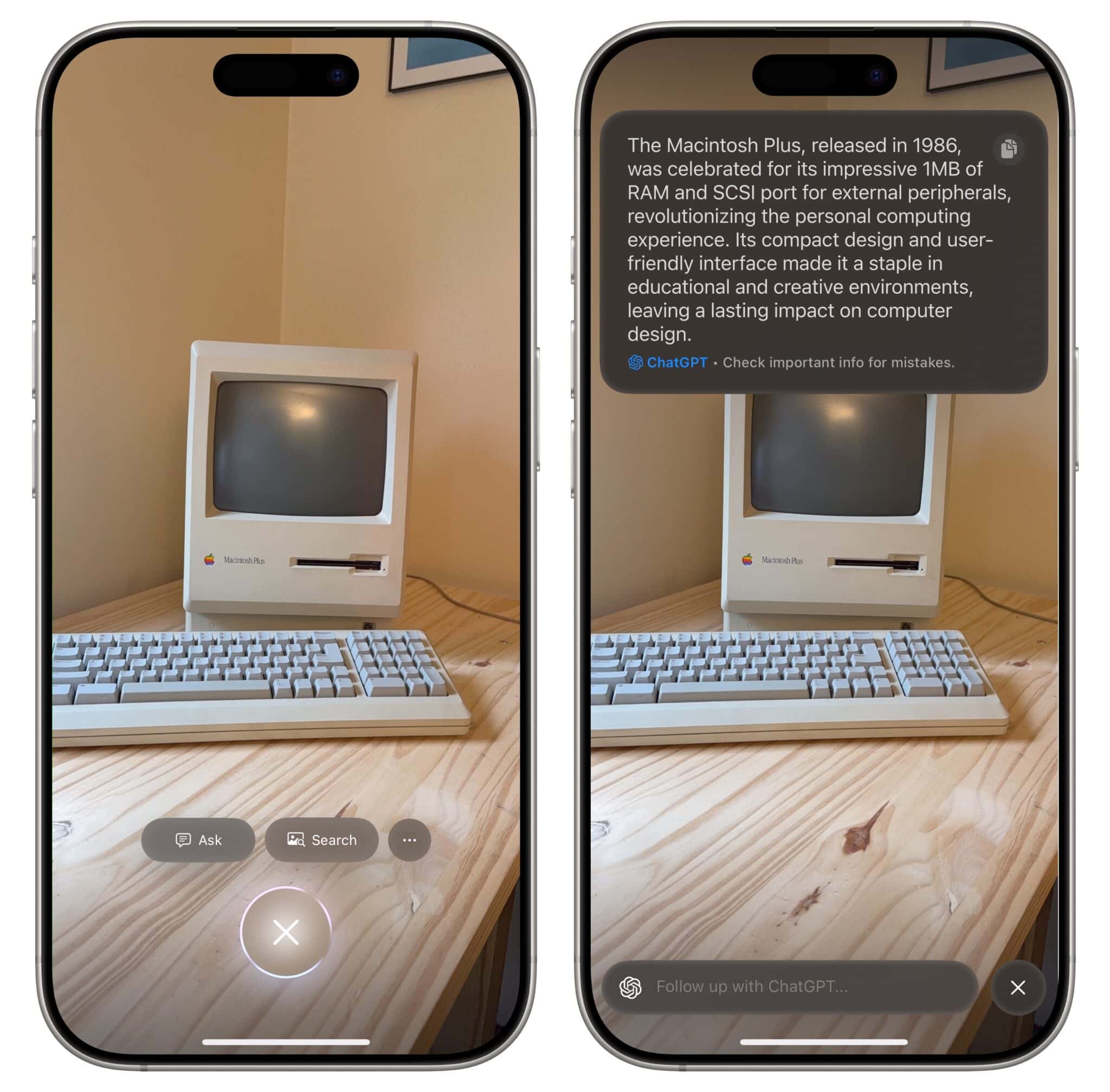 Visual Positioning Iphone Visual Intelligence: How to look up info with iPhone AI tool | Cult of Mac