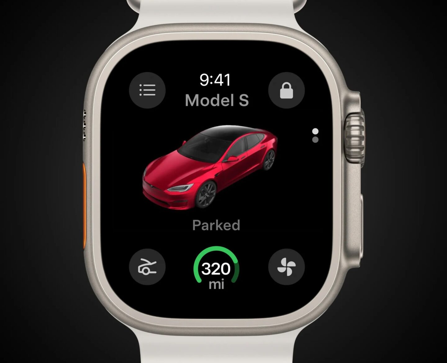 Tesla Apple Watch app