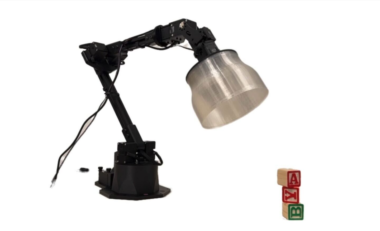 Apple lamp-like robot prototype