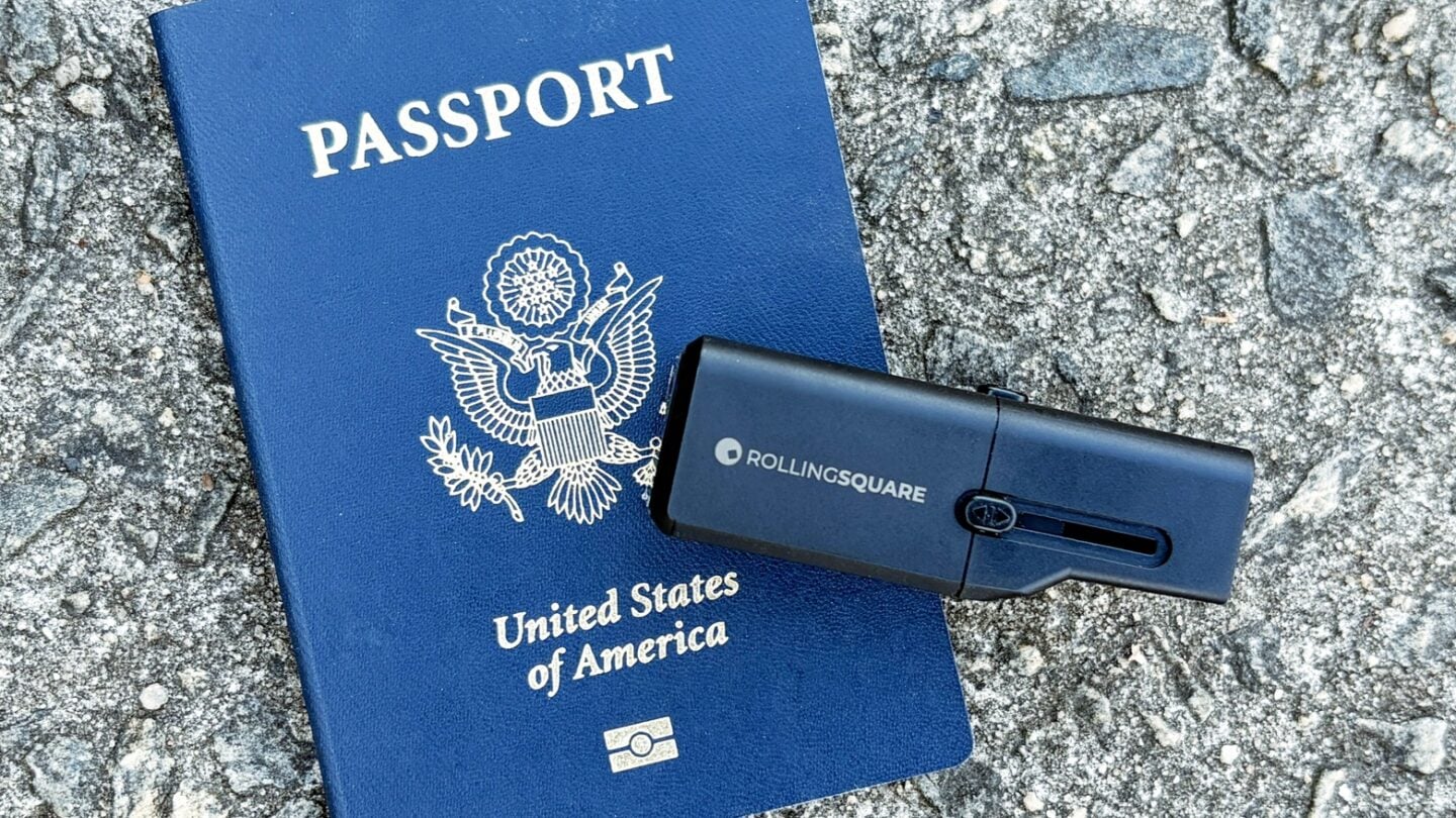 Rolling Square Pocket Travel Charger