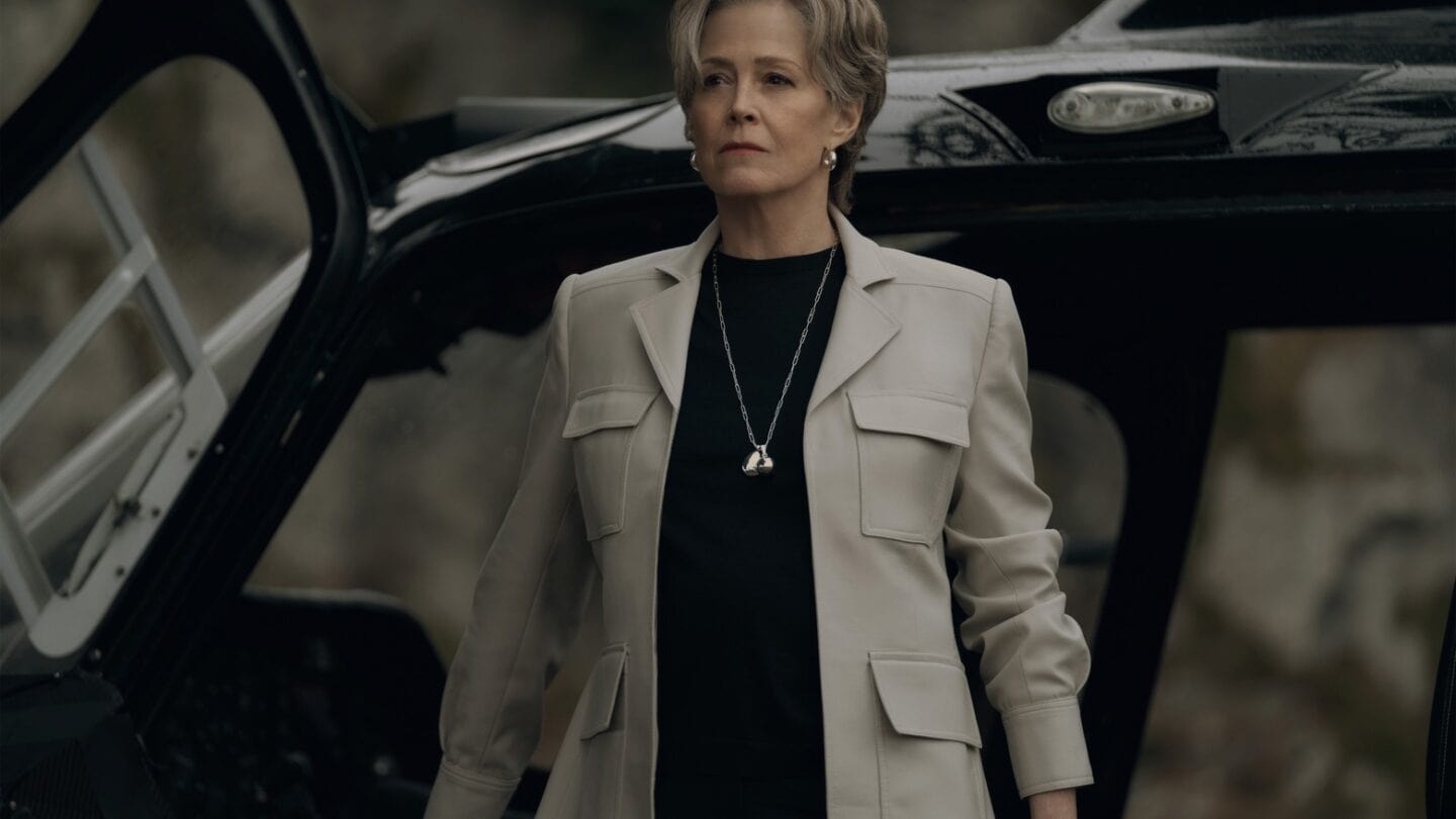 Sigourney Weaver in The Gorge on Apple TV+ The Gorge stars Sigourney Weaver