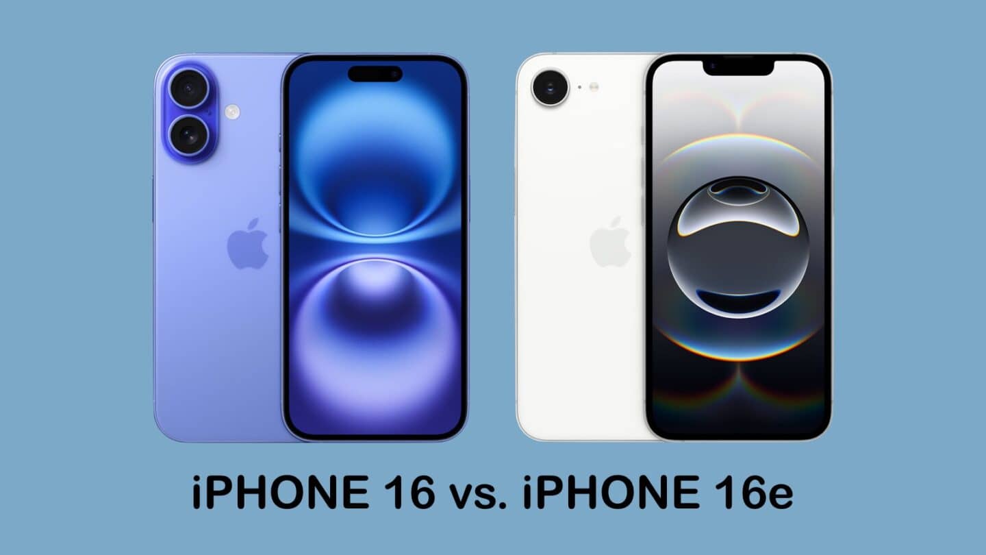 iPhone 16 versus iPhone 16e