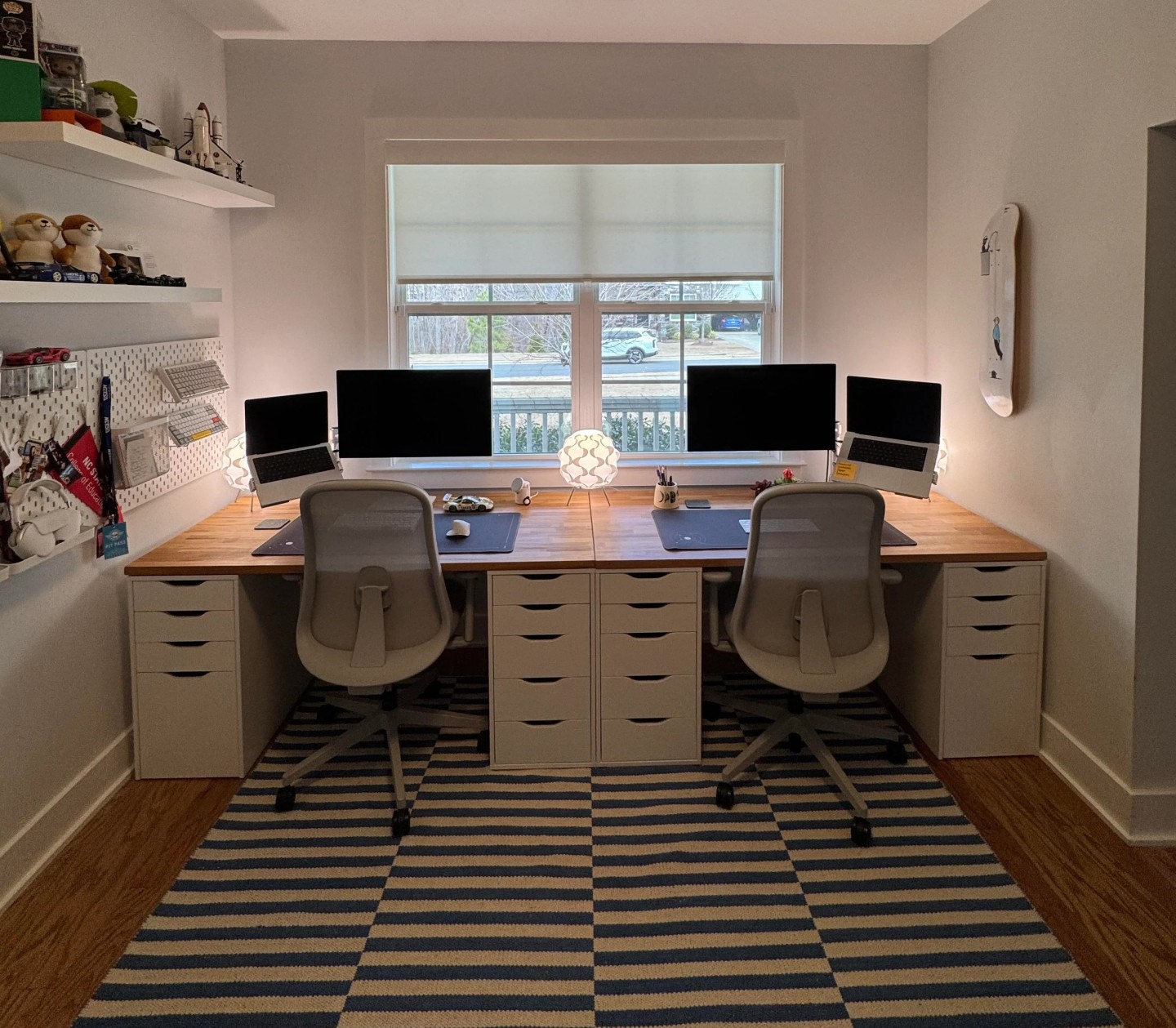 2 Macbooks - his and hers setups