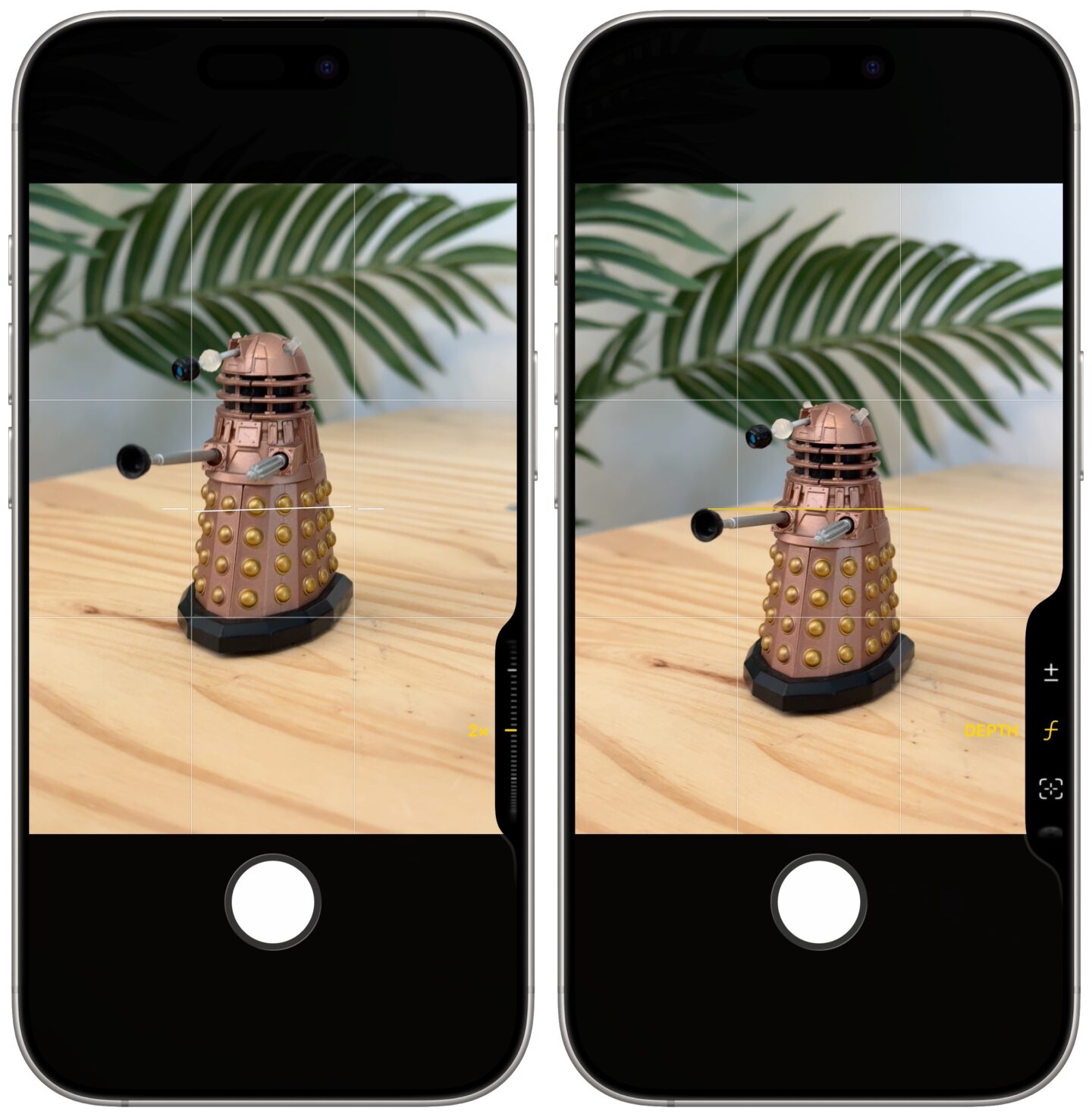 Adjusting zoom and other settings from the Camera Control