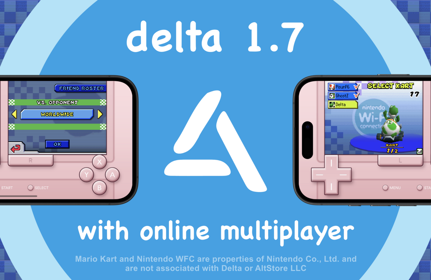 Delta emulator with online multiplayer