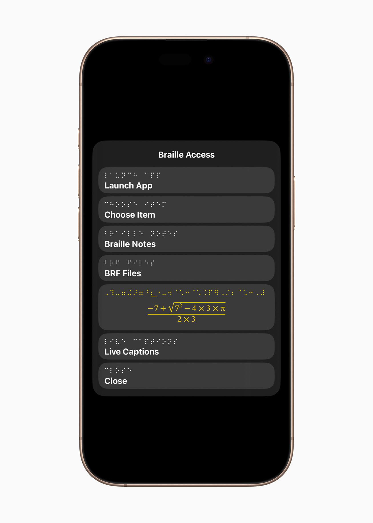 Apple accessibility features Braille Access 01_inline.jpg.large_2x Braille Access