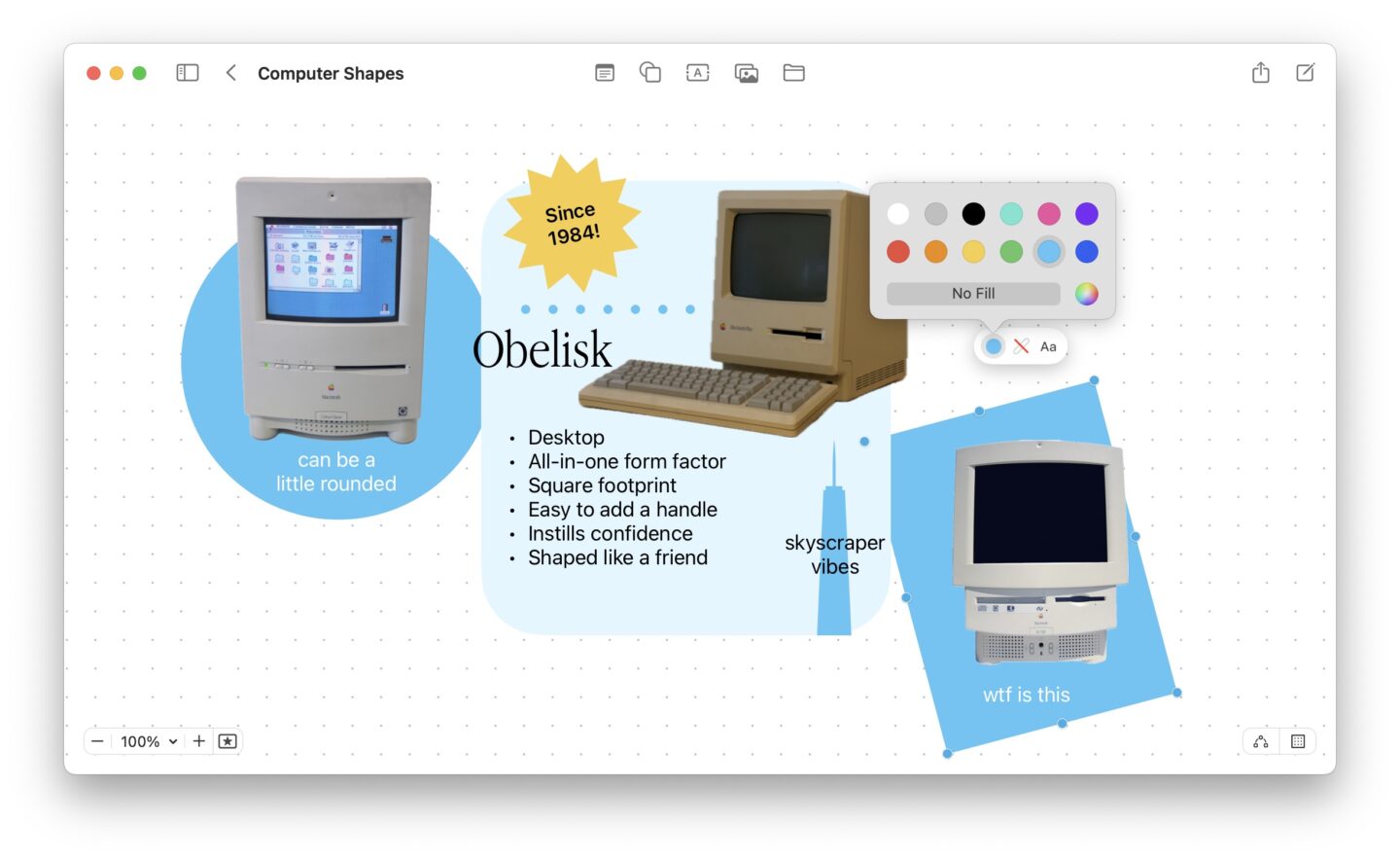 Adding shapes and things to a Freeform board