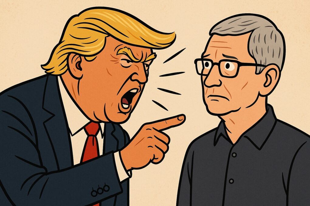 President Donald Trump and Apple CEO Tim Cook