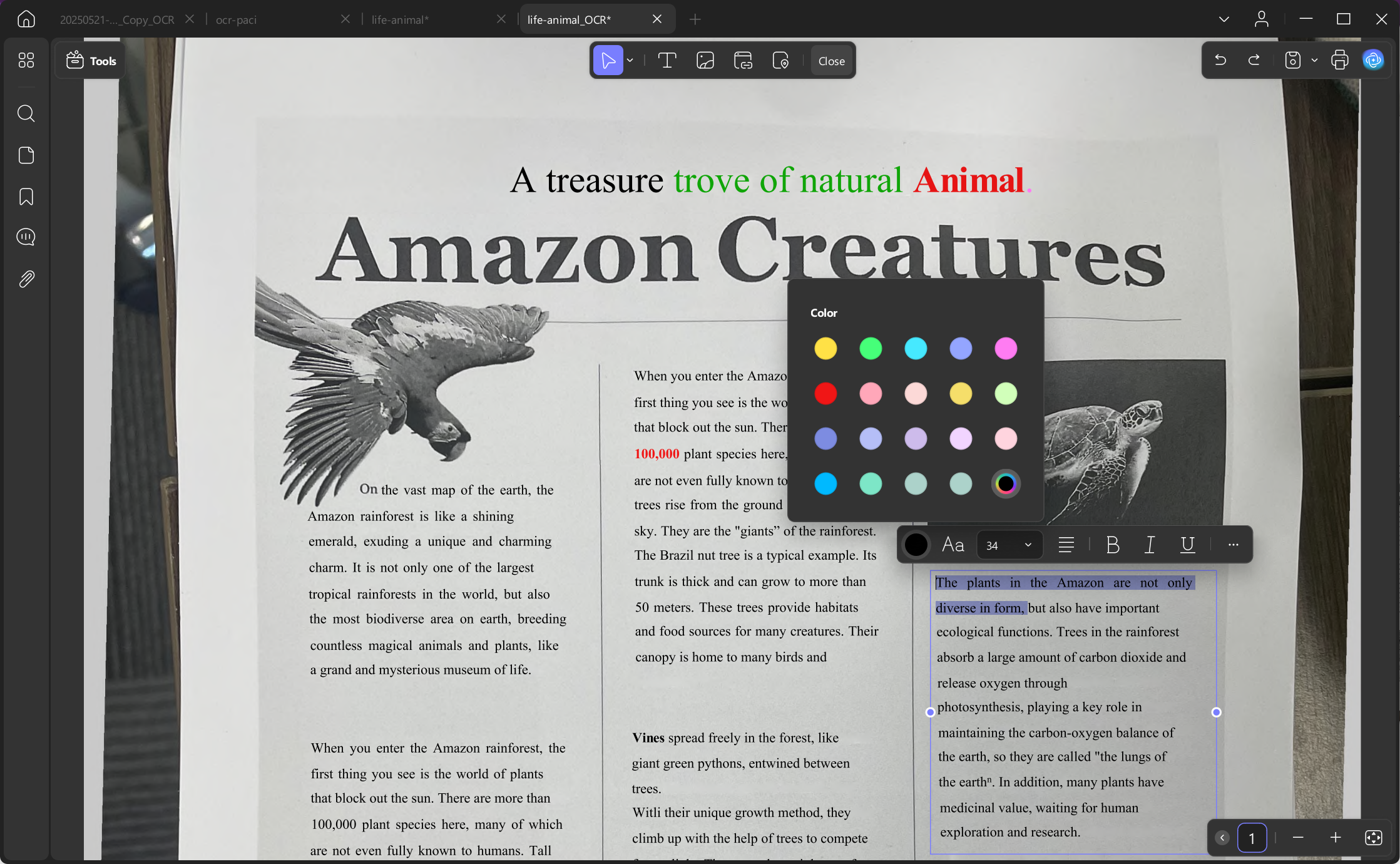 UPDF 2 ocr windows UPDF 2.0 screenshot showing OCR capabilities.