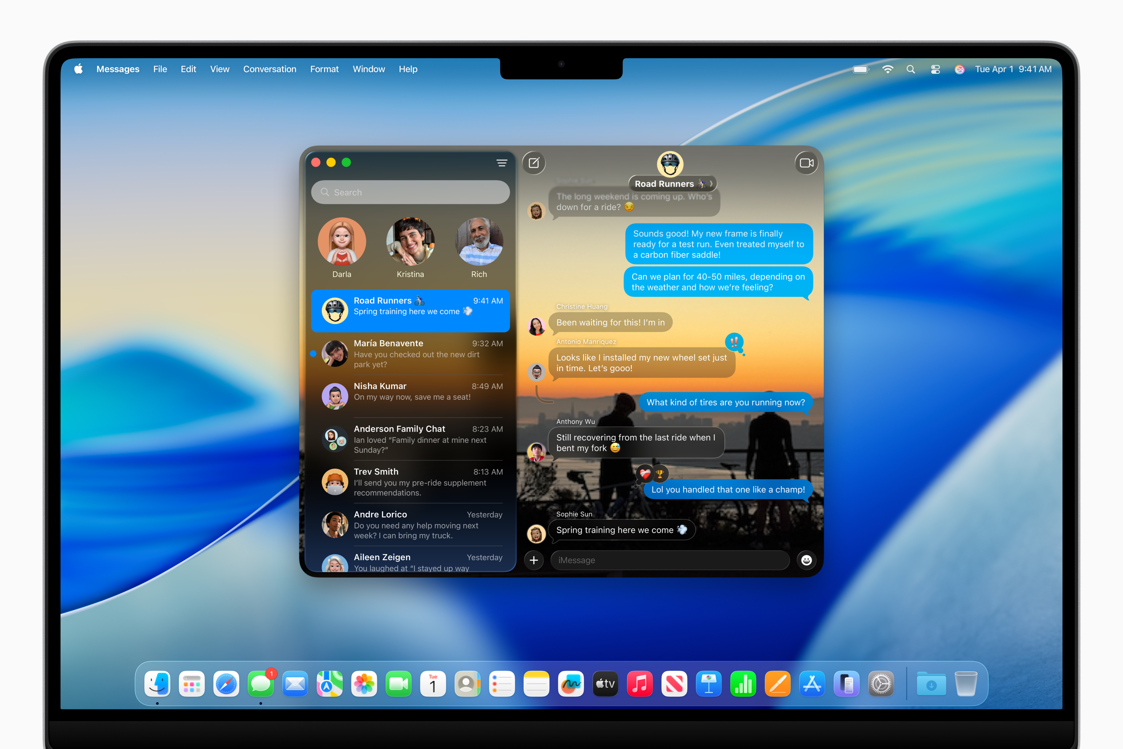 Messages app in macOS 26 Tahoe.