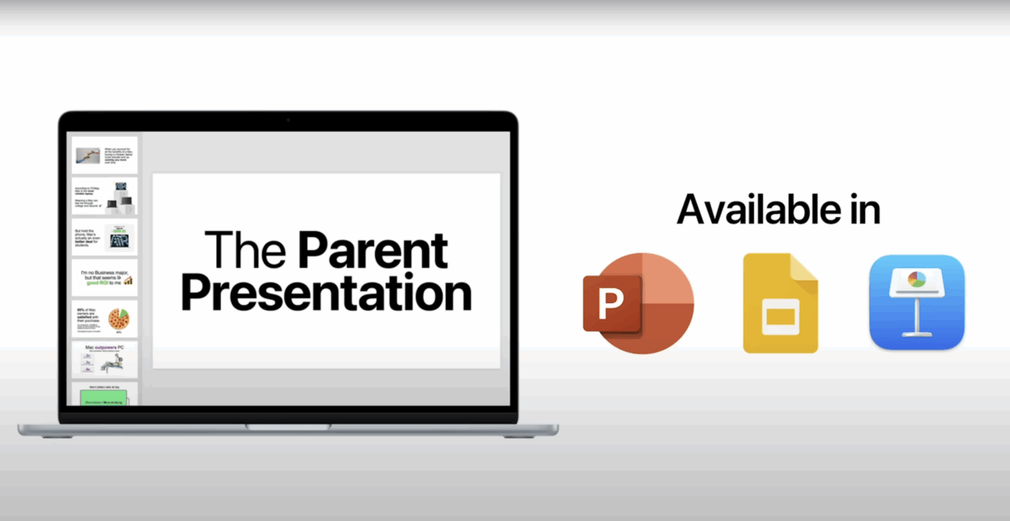 The Parent Presentation templates