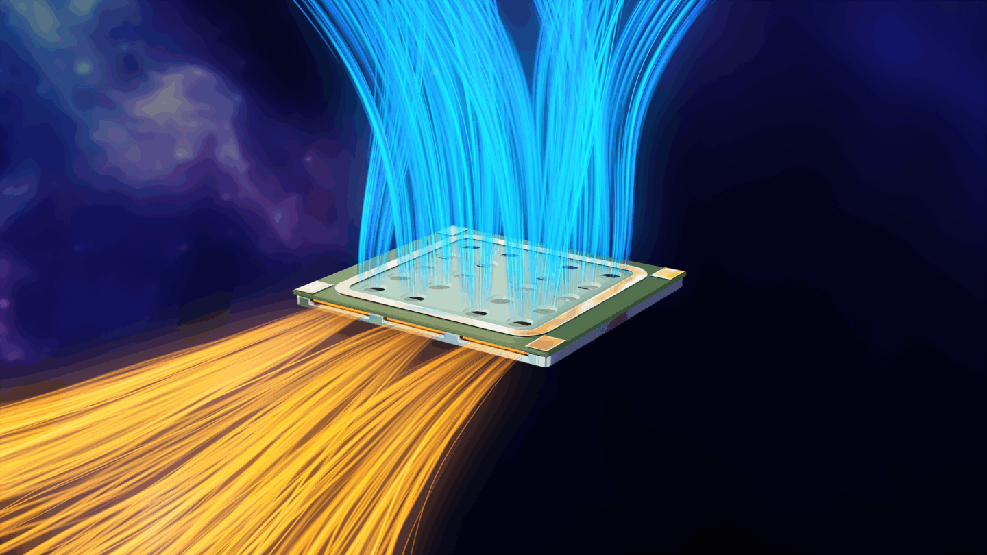 xMEMS Labs uCooling fan chip rendering
