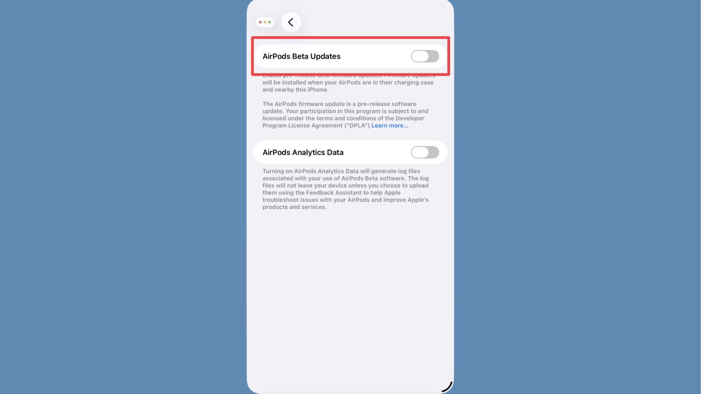 How to install AirPods firmware early: Step 4