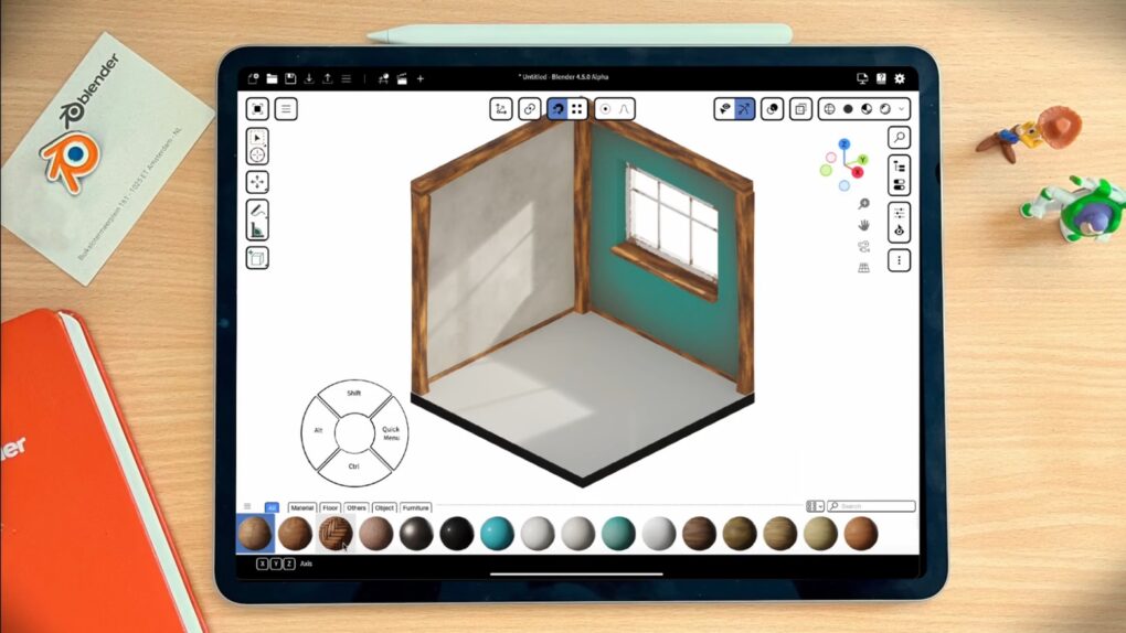 Blender for iPad mockup