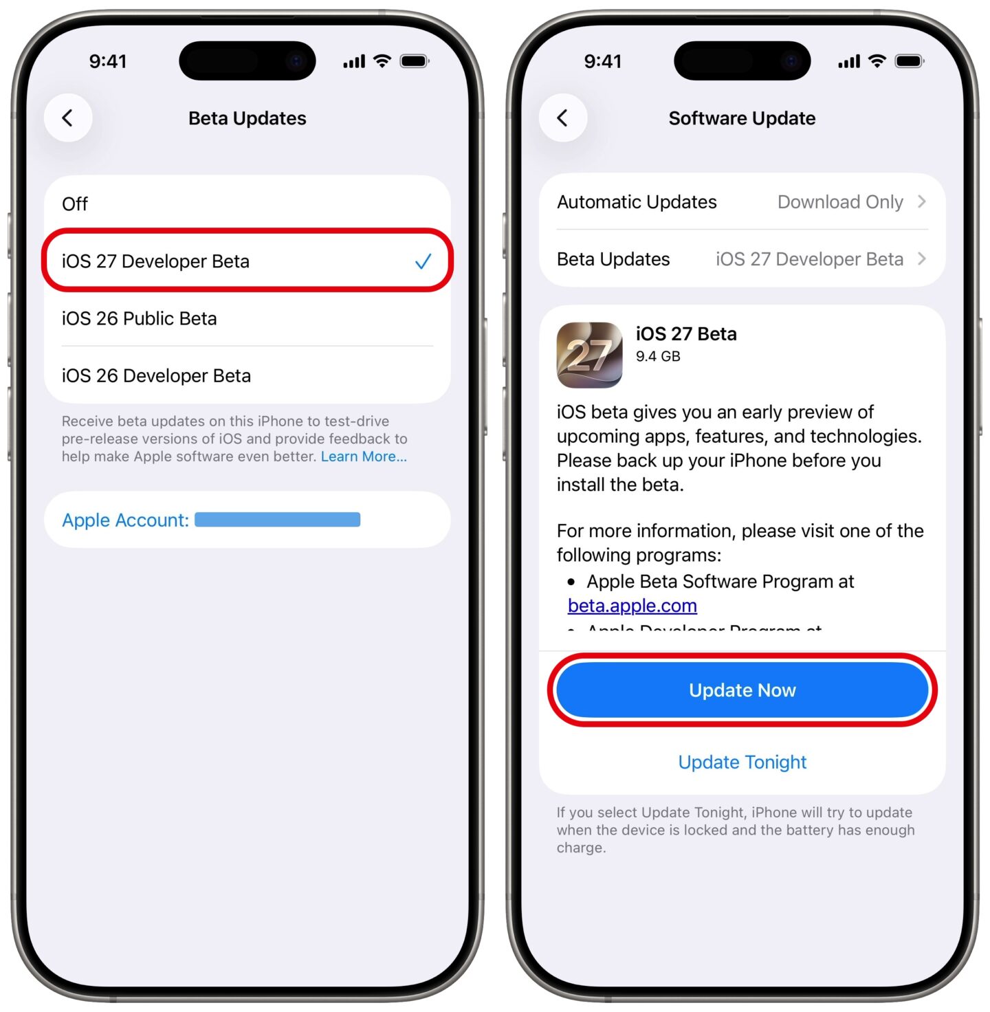 Download the iOS 27 Developer Beta