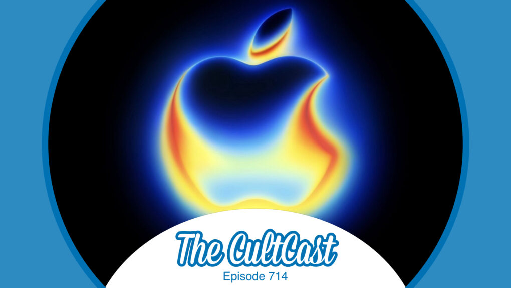 Apple Awe Dropping event logo with The CultCast logo and the words 