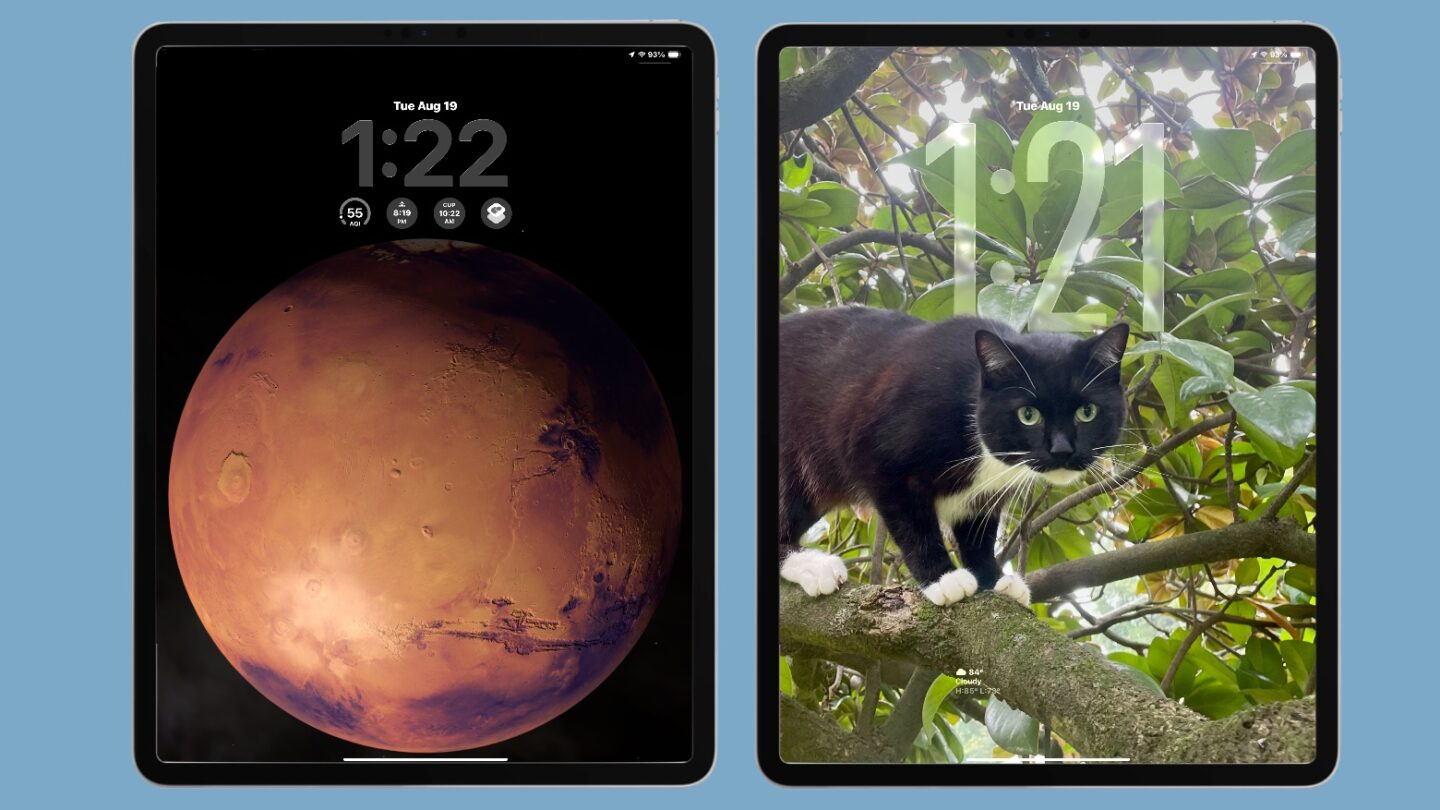 iPadOS 26 Sample Unlock screens