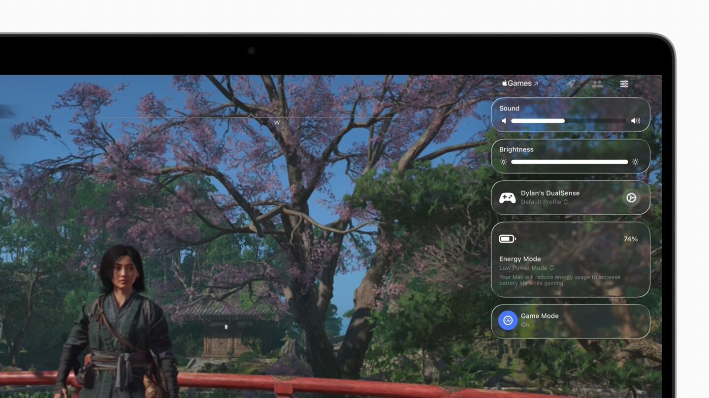 macOS Tahoe Game Overlay