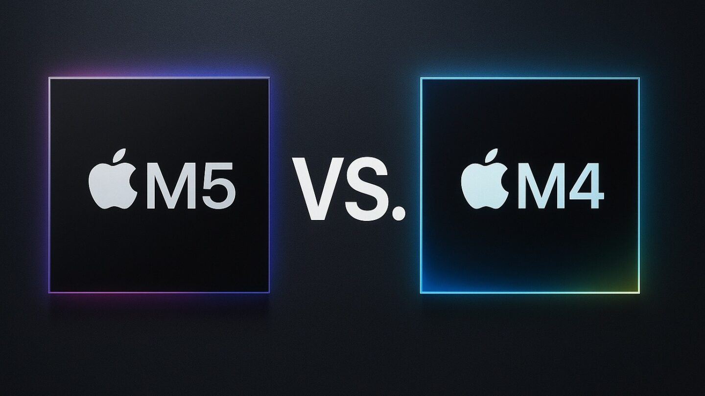 M5 vs M4 chip comparison