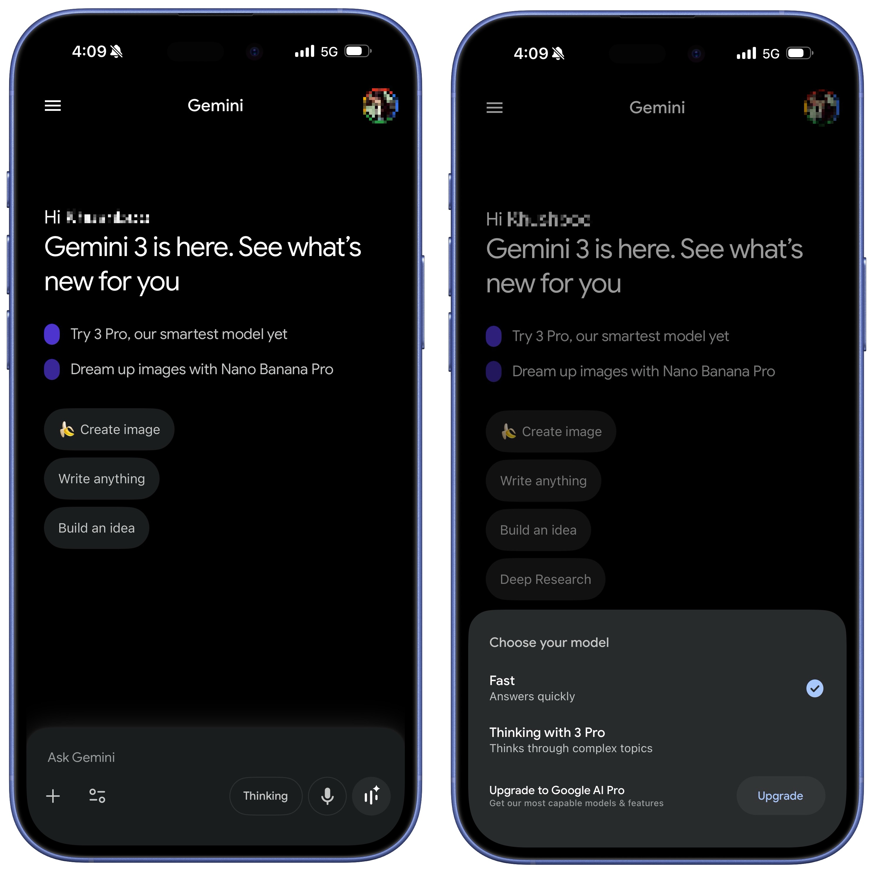 Nano Banana Pro on iPhone