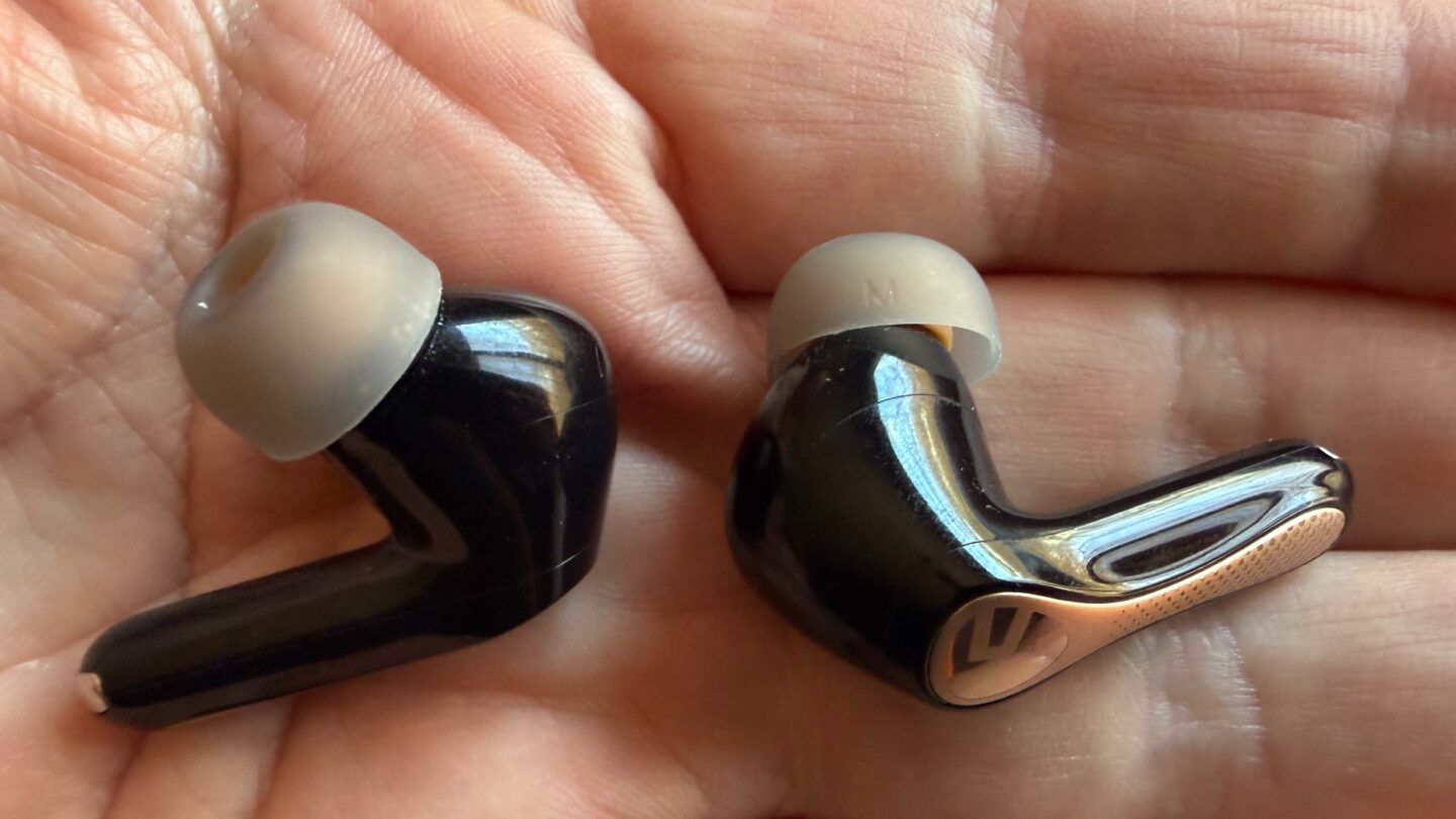 SoundPeats Air5 Pro+ buds in hand