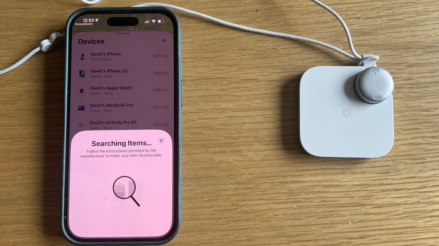 Soundcore Work AI recorder and Find My